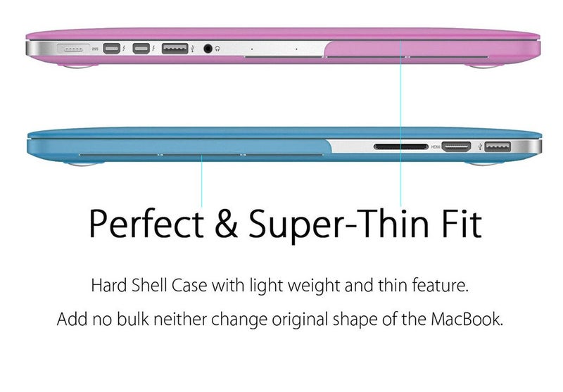 UESWILL Matte Hard Shell Case Cover Compatible with MacBook Pro (Retina, 13 inch, Early 2015/2014/2013/Late 2012), Model A1502/A1425, No CD-ROM, No USB-C, Rainbow - Image 5